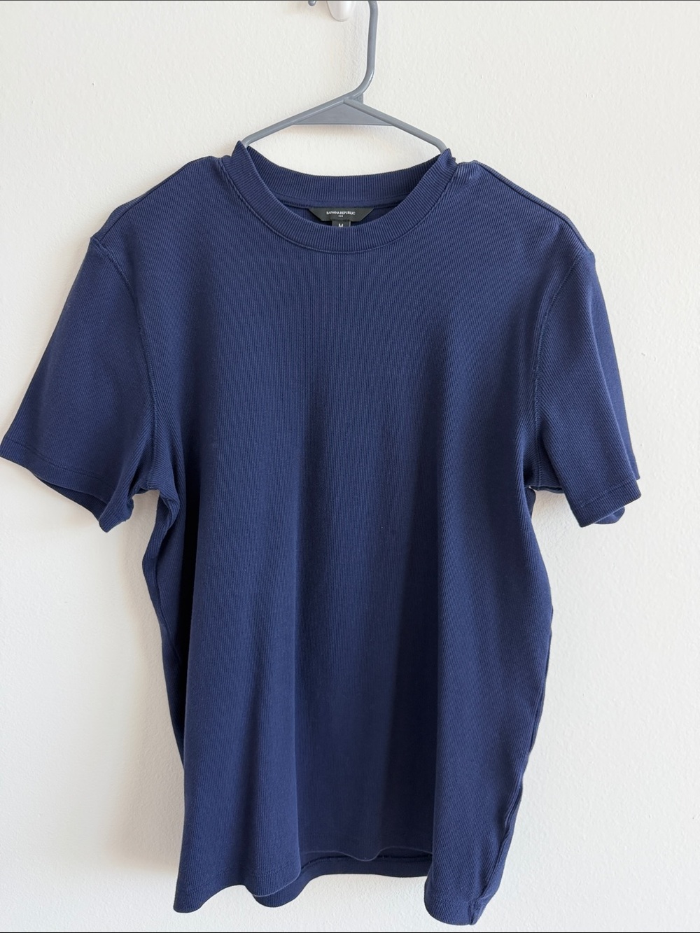 Banana Republic Navy Short-Sleeve Crew Tee